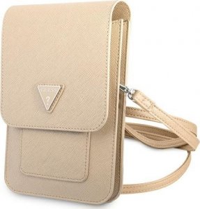 Guess Guess Torebka GUWBSATMLG beżowy/beige Saffiano Triangle 1