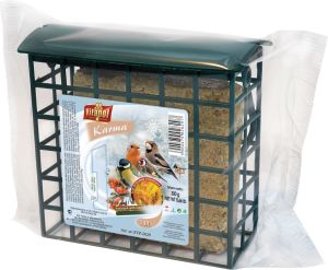Vitapol Blok tłuszczowy z suszonymi insektami, w plastikowym karmniku 300g 1