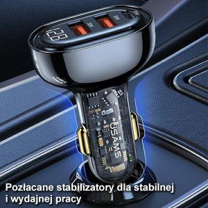 Ładowarka Usams US-CC158 2x USB-A 1x USB-C 3 A (CC158CC01) 11