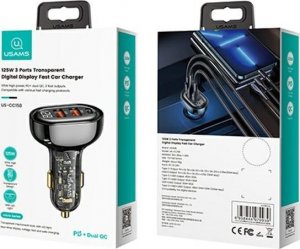 Ładowarka Usams US-CC158 2x USB-A 1x USB-C 3 A (CC158CC01) 13
