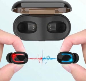 Słuchawki Słuchawki bezprzewodowe douszne TWS HBQ-Q32 (czarne) 5