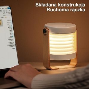 Lampa stołowa Usams USAMS Wielofunkcyjna nocna lampka LED biały/white ZB249YH01 (US-ZB249) 3
