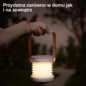 Lampa stołowa Usams USAMS Wielofunkcyjna nocna lampka LED biały/white ZB249YH01 (US-ZB249) 5
