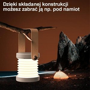 Lampa stołowa Usams USAMS Wielofunkcyjna nocna lampka LED biały/white ZB249YH01 (US-ZB249) 6