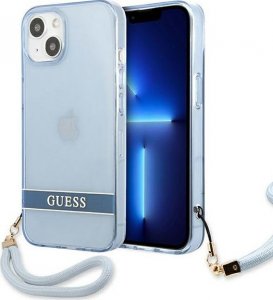 Guess Guess GUHCP13SHTSGSB iPhone 13 mini 5,4" niebieski/blue hardcase Translucent Stap 1