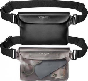 Spigen Spigen Universal Waterproof Waist Bag czarny/black 2 szt. uniwersalna biodrowa saszetka wodoodporna AMP04531 5