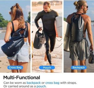 Spigen Spigen Universal Waterproof Bag A630 czarny/black uniwersalne dwie torby wodoodporne (20L oraz 2L) AMP04534 5