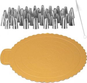 Springos Zestaw cukierniczy 124 el. do dekoracji, akcesoria do ciast i babeczek 12