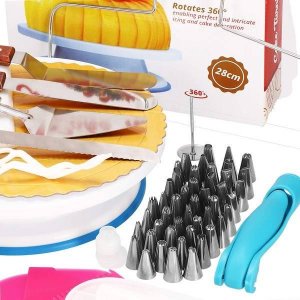 Springos Zestaw cukierniczy 124 el. do dekoracji, akcesoria do ciast i babeczek 13