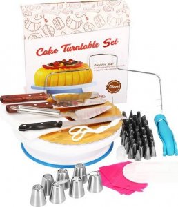 Springos Zestaw cukierniczy 124 el. do dekoracji, akcesoria do ciast i babeczek 19