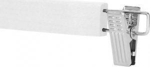 Springos Wieszak klamrowy na ubrania 2 szt. do spódnic, spodni biały UNIWERSALNY 4