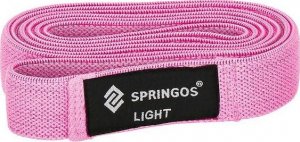 Springos Guma do ćwiczeń Hip Band 2x 100 cm szara/różowa/czarna zestaw 3 szt. guma oporowa UNIWERSALNY 5