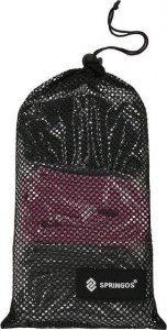 Springos Guma do ćwiczeń Hip Band 2x 100 cm szara/różowa/czarna zestaw 3 szt. guma oporowa UNIWERSALNY 9