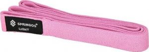 Springos Guma do ćwiczeń Hip Band 2x 100 cm szara/różowa/czarna zestaw 3 szt. guma oporowa UNIWERSALNY 10