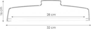 Springos Duży nóż strunowy do cięcia biszkoptu, ciasta 32 cm UNIWERSALNY 11