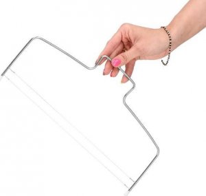 Springos Duży nóż strunowy do cięcia biszkoptu, ciasta 32 cm UNIWERSALNY 7