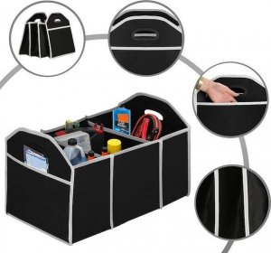 Springos Organizer do bagażnika 50x32cm torba, organizer do samoochodu czarny UNIWERSALNY 11