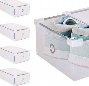 Springos Organizer na buty 31x20,5x11 cm pudełka z otwieraną klapą UNIWERSALNY 12