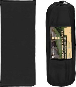 Springos Mata samopompująca 180 cm mata turystyczna biwakowa z pokrowcem czarna UNIWERSALNY 13