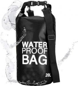 Springos Worek wodoszczelny na plażę 20l torba wodoodporna czarna UNIWERSALNY 11