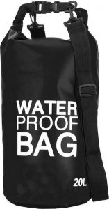 Springos Worek wodoszczelny na plażę 20l torba wodoodporna czarna UNIWERSALNY 32