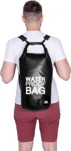 Springos Worek wodoszczelny na plażę 20l torba wodoodporna czarna UNIWERSALNY 8