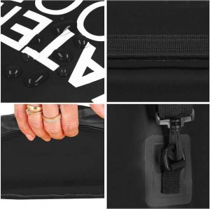 Springos Worek wodoszczelny na plażę 20l torba wodoodporna czarna UNIWERSALNY 9