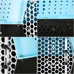 Springos Transporter dla kota psa gryzoni do 7 kg 48x33x28 cm niebiesko-czarny UNIWERSALNY 2