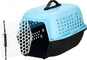 Springos Transporter dla kota psa gryzoni do 7 kg 48x33x28 cm niebiesko-czarny UNIWERSALNY 8