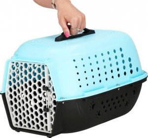 Springos Transporter dla kota psa gryzoni do 7 kg 48x33x28 cm niebiesko-czarny UNIWERSALNY 10