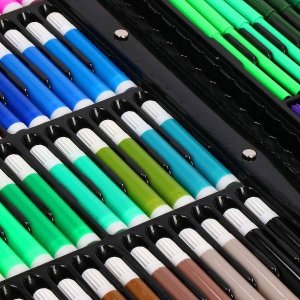 Springos Zestaw artystyczny 258 elem. walizka do malowania dla dzieci z przyborami UNIWERSALNY 16