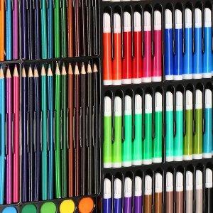 Springos Zestaw artystyczny 258 elem. walizka do malowania dla dzieci z przyborami UNIWERSALNY 19