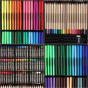 Springos Zestaw artystyczny 258 elem. walizka do malowania dla dzieci z przyborami UNIWERSALNY 28