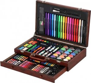 Springos Zestaw artystyczny 130 elem. walizka do malowania dla dzieci z przyborami UNIWERSALNY 21