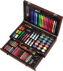 Springos Zestaw artystyczny 130 elem. walizka do malowania dla dzieci z przyborami UNIWERSALNY 23