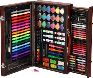 Springos Zestaw artystyczny 130 elem. walizka do malowania dla dzieci z przyborami UNIWERSALNY 3