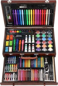 Springos Zestaw artystyczny 130 elem. walizka do malowania dla dzieci z przyborami UNIWERSALNY 5