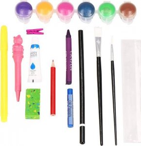 Springos Zestaw artystyczny 130 elem. walizka do malowania dla dzieci z przyborami UNIWERSALNY 9