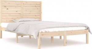 vidaXL vidaXL Rama łóżka, lite drewno, 140x190 cm 2
