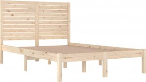 vidaXL vidaXL Rama łóżka, lite drewno, 135x190 cm, podwójna 4