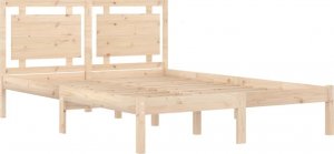 vidaXL vidaXL Rama łóżka, lite drewno, 150x200 cm, King Size 4