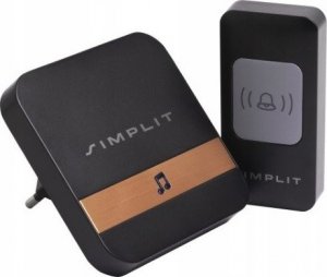 Simplit Dzwonek bezprzewodowy 611A 2x Odbiornik 1x Nadajnik Sztuka 4