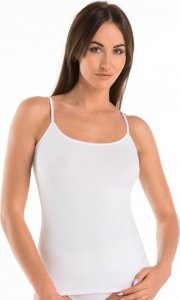 Teyli Koszulka bambusowa na ramiączkach Layla biała Biały 3XL 1