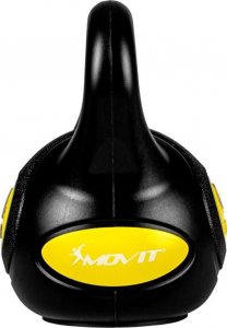 Kettlebell Movit MOVIT Hantle Kettlebell - 4 kg, czarno / żółty 3