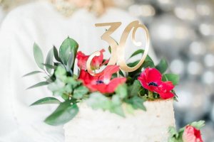 Party Deco Topper na tort "30", złoty, 20.5cm one size 2