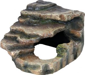 Trixie Skałka narożna z jaskinia i platformą 16×12×15 cm 1