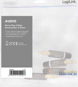 LogiLink LogiLink audio, wtyk bananowy zestaw 4