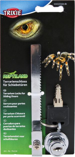 Trixie Zamek do terrarium do drzwi przesuwanych + klucz 2