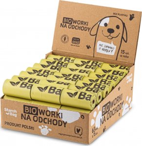 Zolux STARCHBAG Kompostowalne BIOworki na odchody 63 rolki x 15 szt., kol. zielony 1