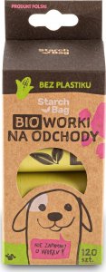 Zolux STARCHBAG Kompostowalne BIOworki na odchody 8 rolek x 15 szt., kol. zielony 1